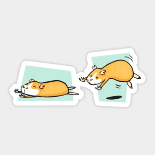 This Lil Piggy - Asleep - Awake Sticker